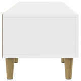 TV Cabinet 147 x 34.5 x 30 cm White Engineered Wood - Rear View