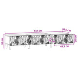 TV Cabinet 147 x 34.5 x 30 cm White Engineered Wood - Extra Image