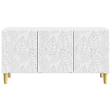 TV Cabinet 99 x 34.5 x 50 cm White Engineered Wood - 45-Degree Angle