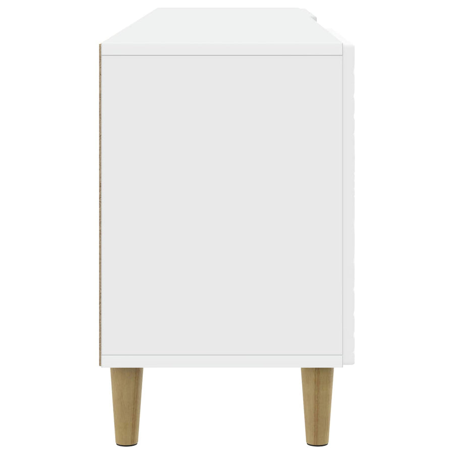 TV Cabinet 99 x 34.5 x 50 cm White Engineered Wood