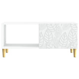 Coffee Table White 90 x 50 x 40 cm Engineered Wood