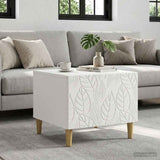 Coffee Table White 50 x 49 x 40 cm Engineered Wood