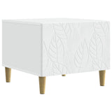 Coffee Table White 50 x 49 x 40 cm Engineered Wood - Front View