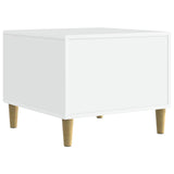 Coffee Table White 50 x 49 x 40 cm Engineered Wood - Rear View