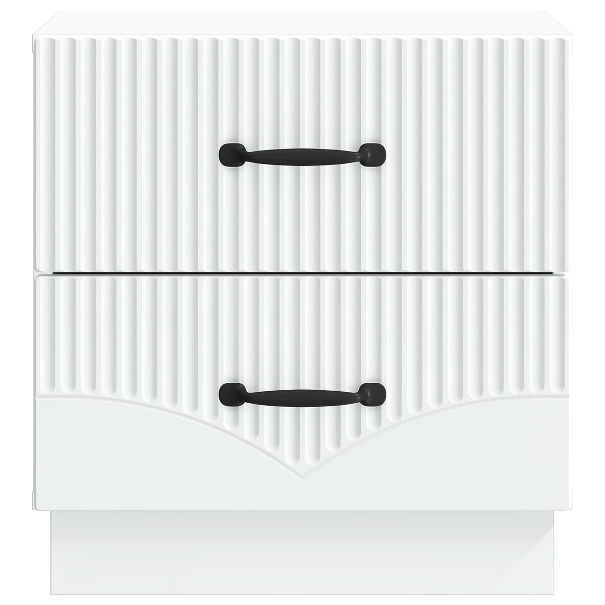 Bedside Cabinet White 43 x 34.5 x 44.5 cm Engineered Wood