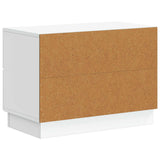 Bedside Cabinet White 62 x 34.5 x 44.5 cm Engineered Wood