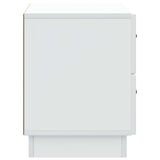 Bedside Cabinet White 62 x 34.5 x 44.5 cm Engineered Wood