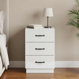 Bedside Cabinet White 43 x 41 x 63.5 cm Engineered Wood