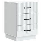 Bedside Cabinet White 43 x 41 x 63.5 cm Engineered Wood