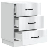 Bedside Cabinet White 43 x 41 x 63.5 cm Engineered Wood