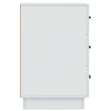 Bedside Cabinet White 43 x 41 x 63.5 cm Engineered Wood