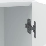 Bedside Table White 43 x 34.5 x 47 cm Engineered Wood