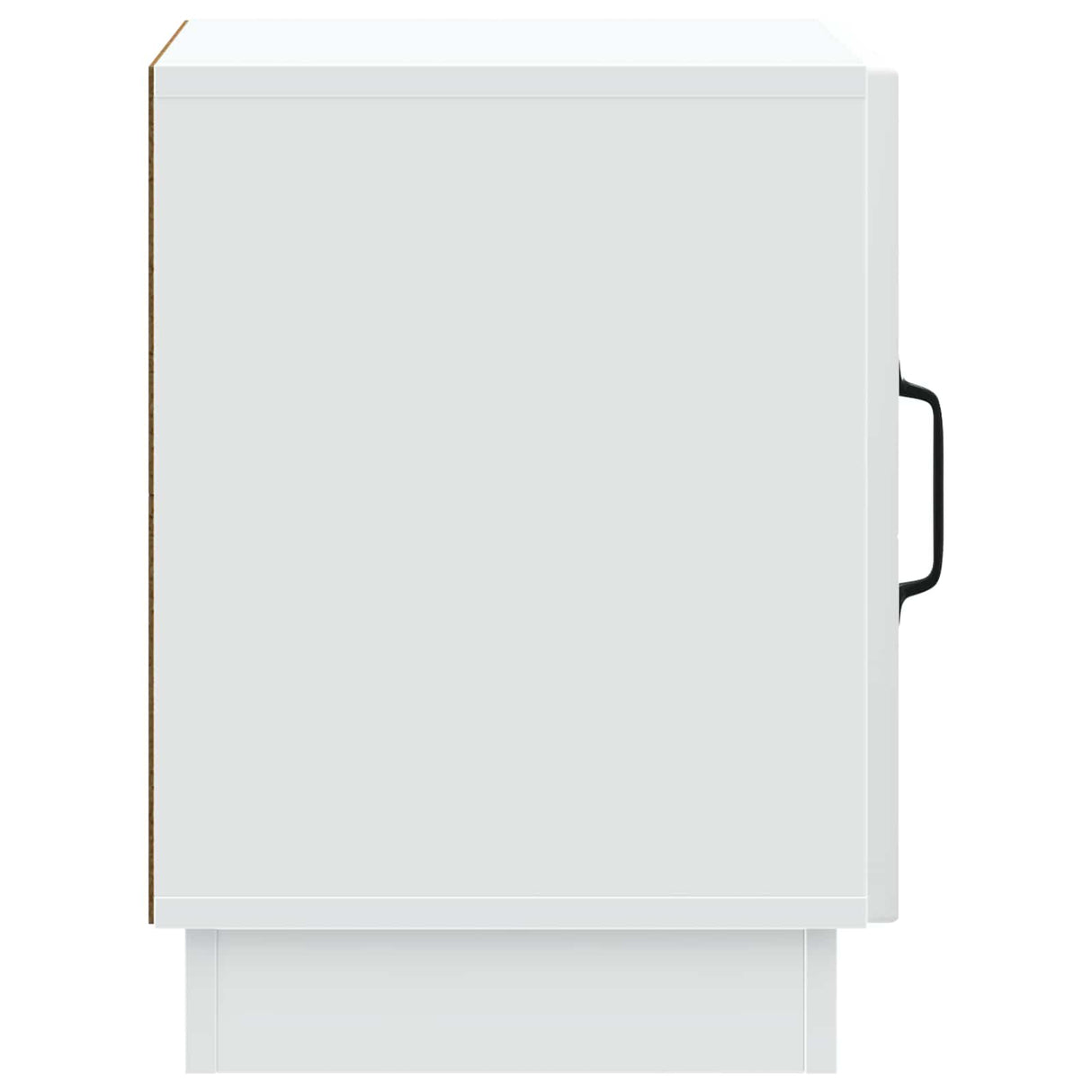 Bedside Table White 43 x 34.5 x 47 cm Engineered Wood