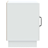 Bedside Table White 43 x 34.5 x 47 cm Engineered Wood