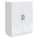 Sideboard White 66 x 34.5 x 87 cm Engineered Wood