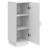Sideboard White 33 x 34.5 x 87 cm Engineered Wood - 45-Degree Angle