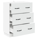 Drawer Cabinet White 66 x 34.5 x 87 cm Engineered Wood