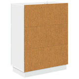 Drawer Cabinet White 66 x 34.5 x 87 cm Engineered Wood