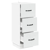 Drawer Cabinet White 33 x 34.5 x 87 cm Engineered Wood