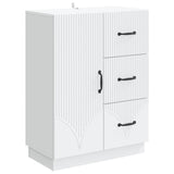 Sideboard with Drawer White 66 x 34.5 x 87 cm Engineered Wood