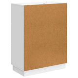 Sideboard with Drawer White 66 x 34.5 x 87 cm Engineered Wood - Low Angle