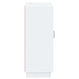 Sideboard with Drawer White 66 x 34.5 x 87 cm Engineered Wood - Close-Up Angle