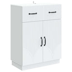 Sideboard White 66 x 34.5 x 87 cm Engineered Wood