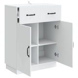 Sideboard with Drawer White 66 x 34.5 x 87 cm Engineered Wood - 45-Degree Angle