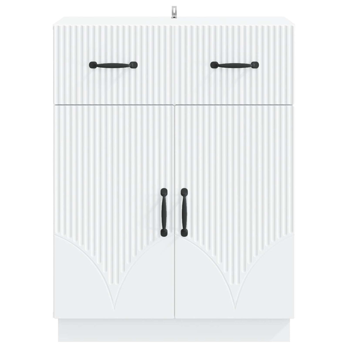 Sideboard with Drawer White 66 x 34.5 x 87 cm Engineered Wood