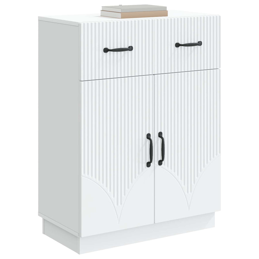 Sideboard White 66 x 34.5 x 87 cm Engineered Wood