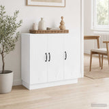 Sideboard White 89 x 34.5 x 77 cm Engineered Wood