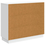 Sideboard White 89 x 34.5 x 77 cm Engineered Wood