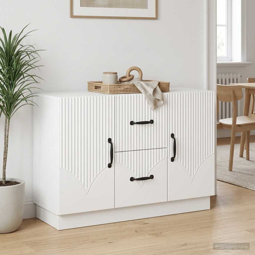 Sideboard with Drawer White 89 x 34.5 x 57 cm Engineered Wood