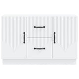 Sideboard with Drawer White 89 x 34.5 x 57 cm Engineered Wood - Rear View