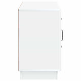 Sideboard with Drawer White 89 x 34.5 x 57 cm Engineered Wood - Close-Up Angle