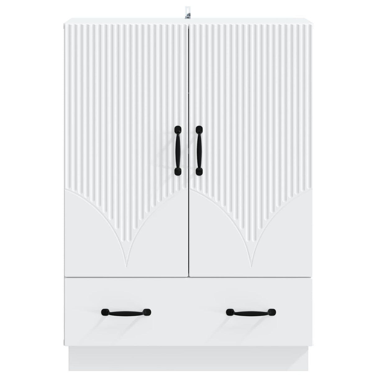 Sideboard with Drawer White 66 x 34.5 x 92 cm Engineered Wood