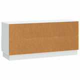 TV Cabinet with Drawer White 102 x 34.5 x 47 cm Engineered Wood - Low Angle