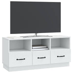 TV Cabinet with Drawer White 102 x 34.5 x 47 cm Engineered Wood