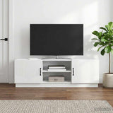 TV Cabinet White 150 x 31 x 47 cm Engineered Wood - Top-Down View
