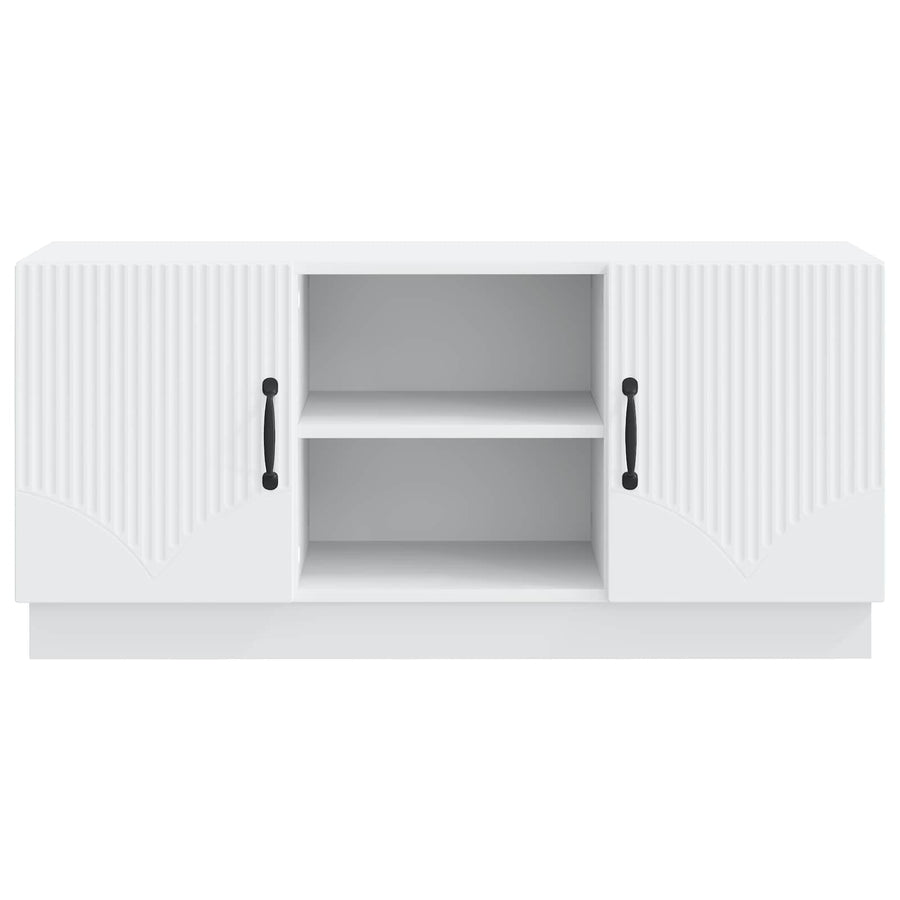 TV Cabinet White 102 x 34.5 x 47 cm Engineered Wood