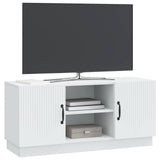 TV Cabinet White 102 x 34.5 x 47 cm Engineered Wood - Side View