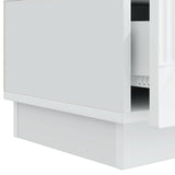 TV Cabinet with Drawer White 147 x 34.5 x 27 cm Engineered Wood - Extra Image