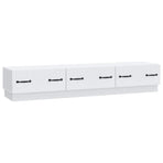 TV Cabinet with Drawer White 147 x 34.5 x 27 cm Engineered Wood