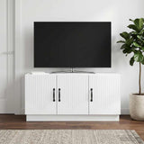 TV Cabinet White 99 x 34.5 x 47 cm Engineered Wood - Top-Down View