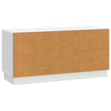 TV Cabinet White 99 x 34.5 x 47 cm Engineered Wood - Low Angle