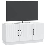 TV Cabinet White 99 x 34.5 x 47 cm Engineered Wood - Side View