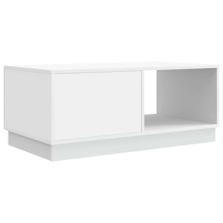 Coffee Table White 90 x 50 x 37 cm Engineered Wood