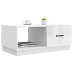 Coffee Table White 90 x 50 x 37 cm Engineered Wood