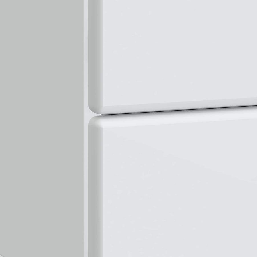 Bedside Cabinet White 43 x 34.5 x 47.5 cm Engineered Wood