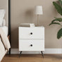 Bedside Cabinet White 43 x 34.5 x 47.5 cm Engineered Wood